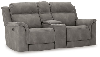 Next - Gen Durapella - Reclining Power Loveseat With Console - Hornell Furniture Outlet