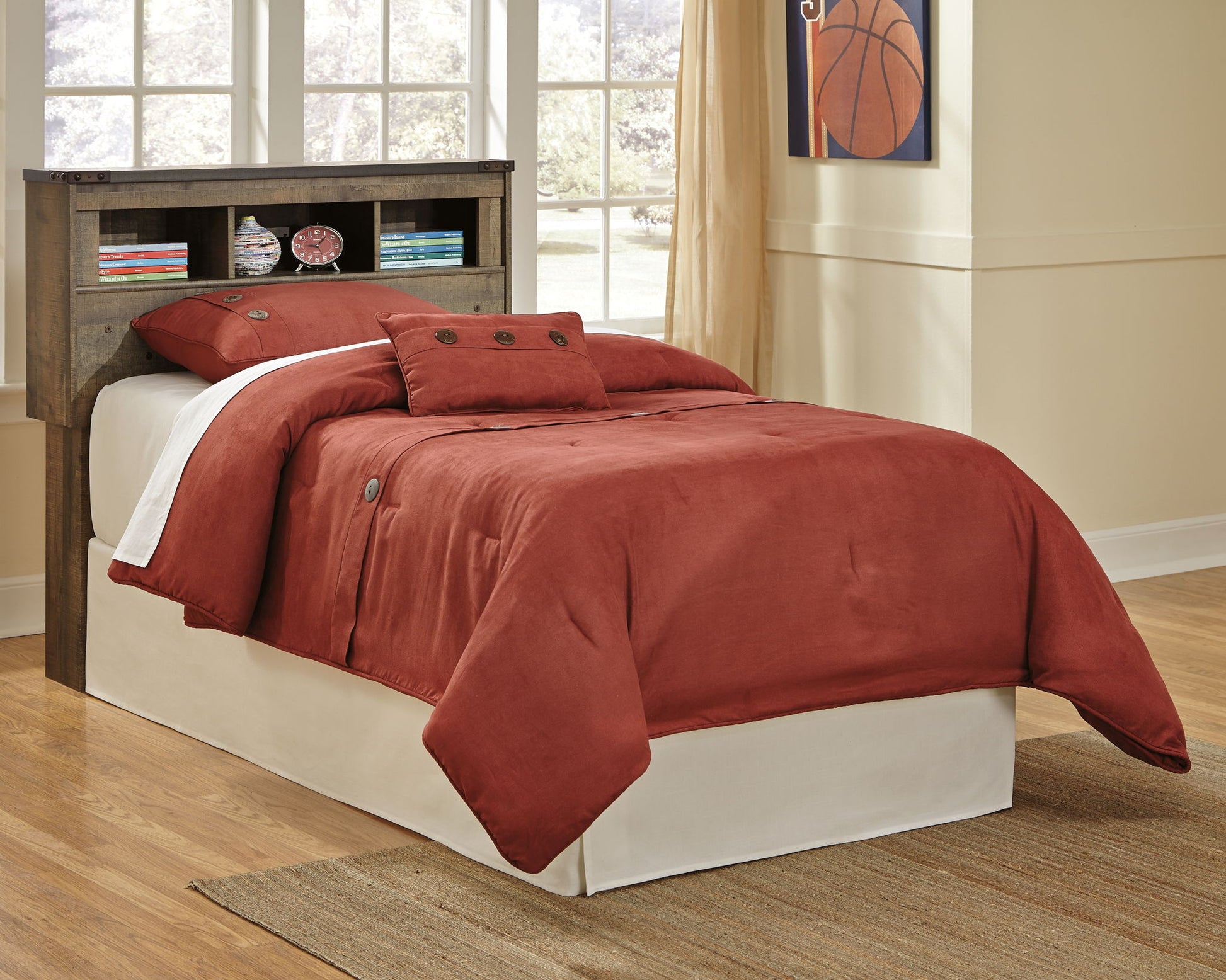 Trinell - Youth Bookcase Headboard - Hornell Furniture Outlet