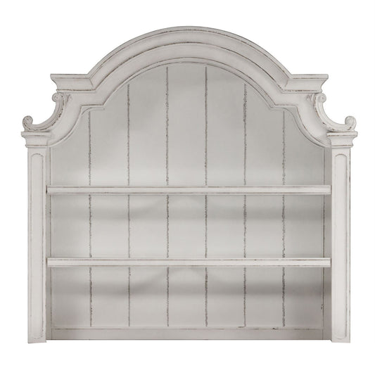 Magnolia Manor - Hutch - Aged White - Hornell Furniture Outlet