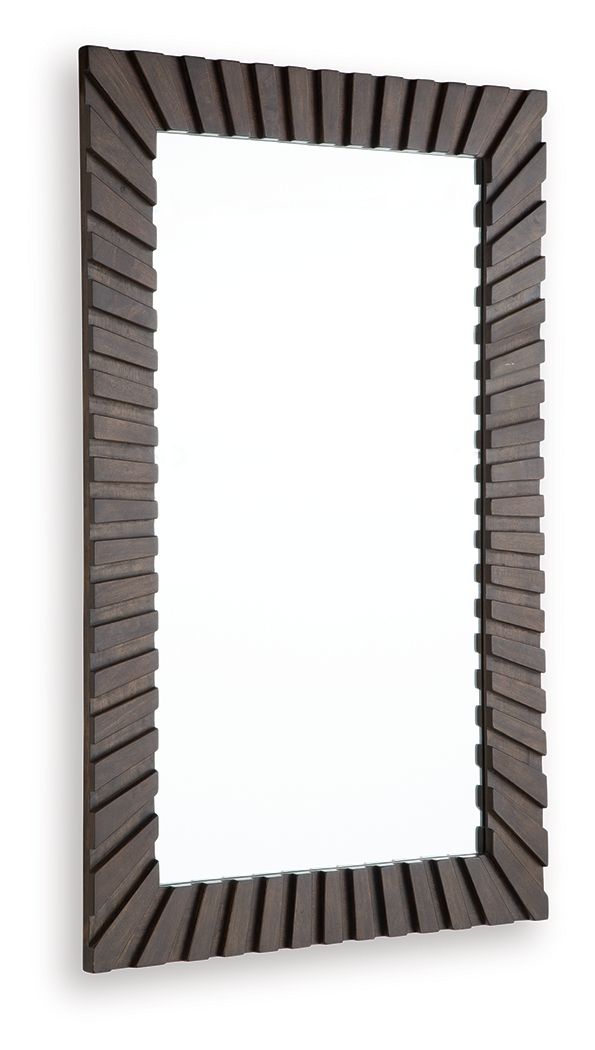 Advin - Dark Brown - Accent Mirror - Hornell Furniture Outlet