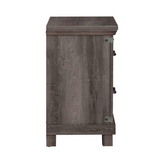 Lakeside Haven - Nightstand With Charging Station - Dark Brown - Hornell Furniture Outlet