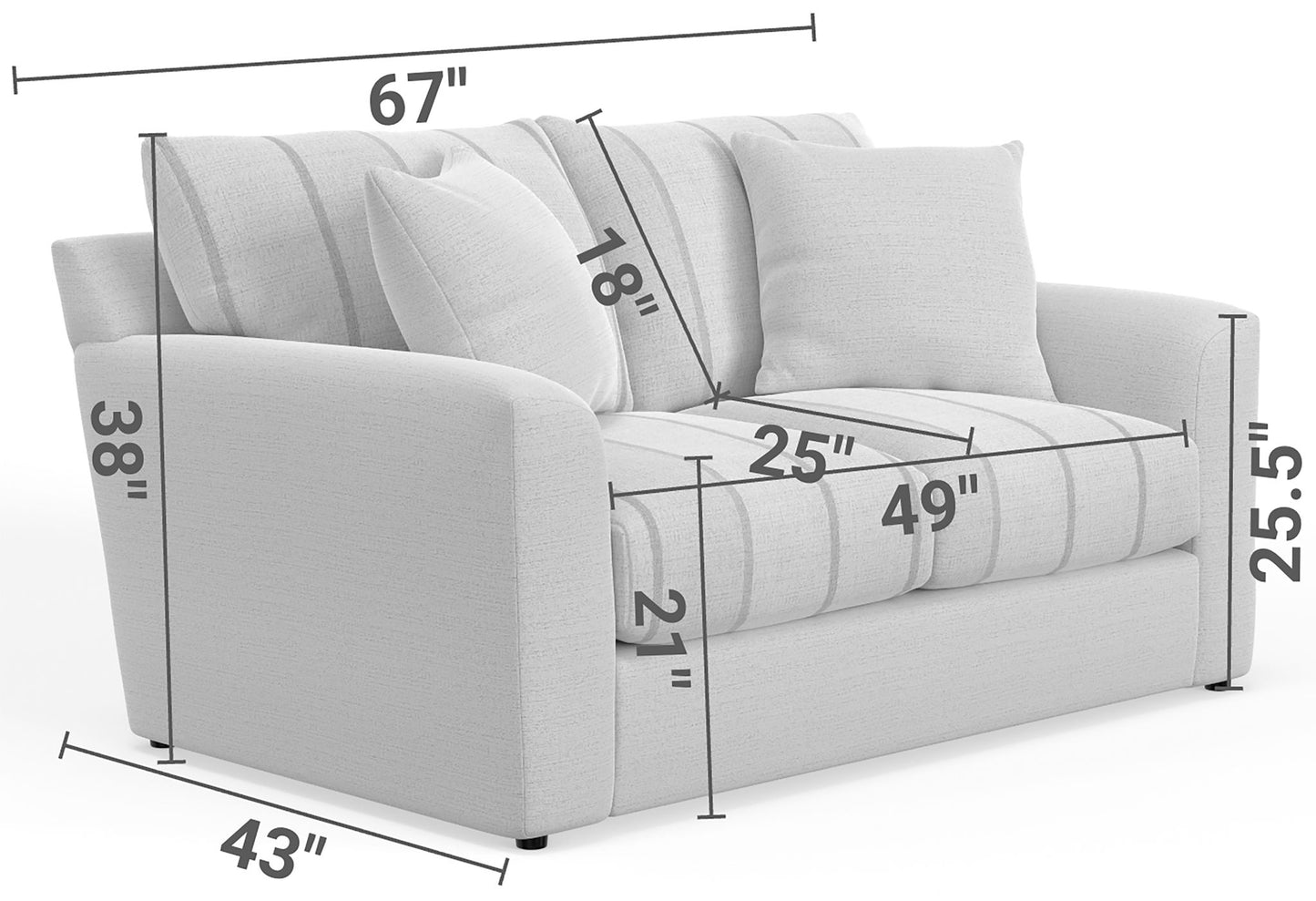 Lindsey - Loveseat - Hornell Furniture Outlet