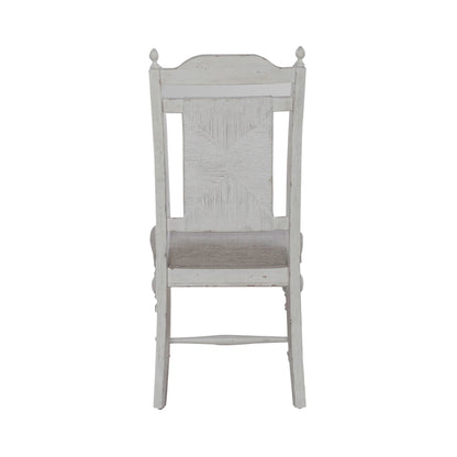 River Place - Panel Back Side Chair (RTA) - White - Hornell Furniture Outlet