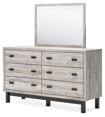 Vessalli - Gray - Dresser And Mirror - Hornell Furniture Outlet