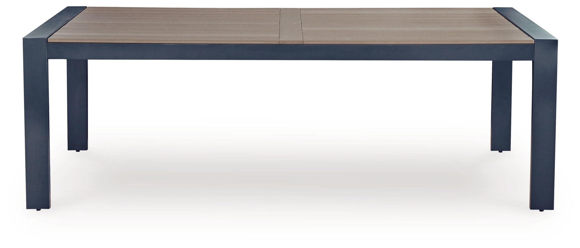 East Beach - Rectangular Dining Table With Umbrella Option - Blue - Hornell Furniture Outlet