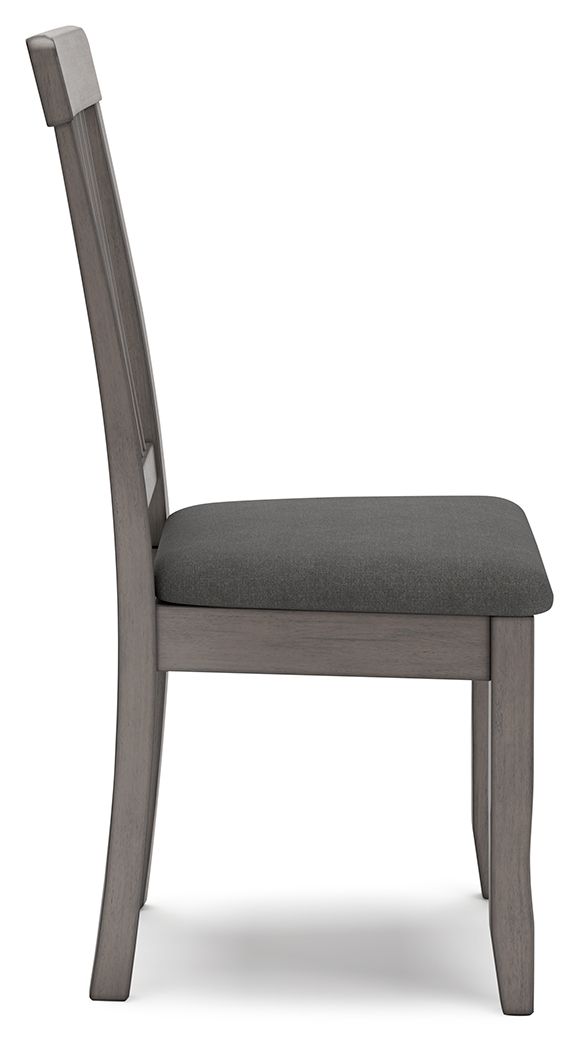 Shullden - Gray - Dining Room Side Chair (Set of 2) - Hornell Furniture Outlet