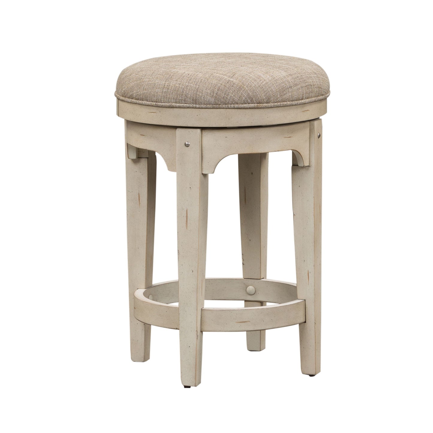 Morgan Creek - 4 Piece Console Set (1 Console 3 Stools) - White - Hornell Furniture Outlet