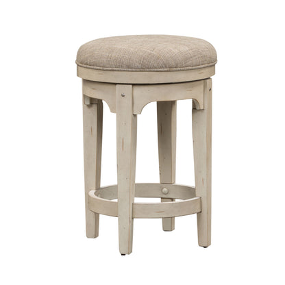 Morgan Creek - 4 Piece Console Set (1 Console 3 Stools) - White - Hornell Furniture Outlet