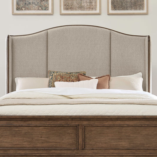 Harrison Heights - Upholstered Shelter Headboard - Hornell Furniture Outlet