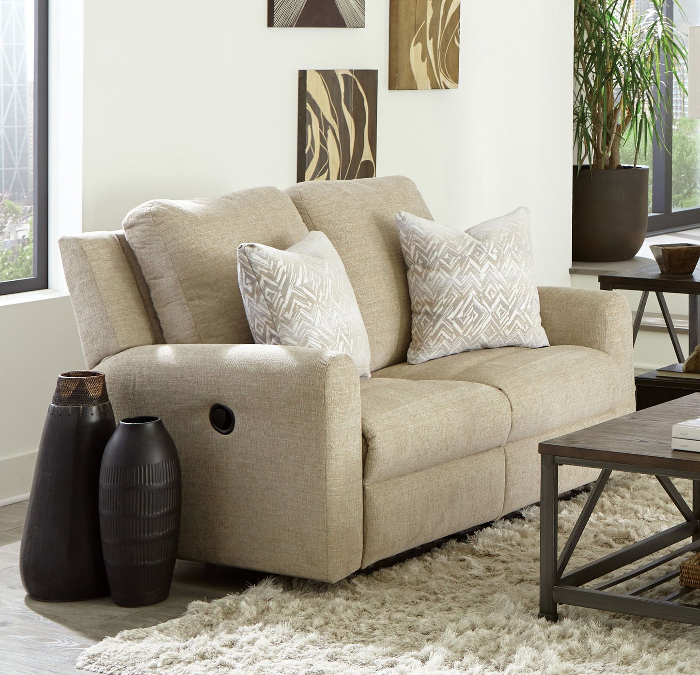 Calvin - Reclining Loveseat - Hornell Furniture Outlet