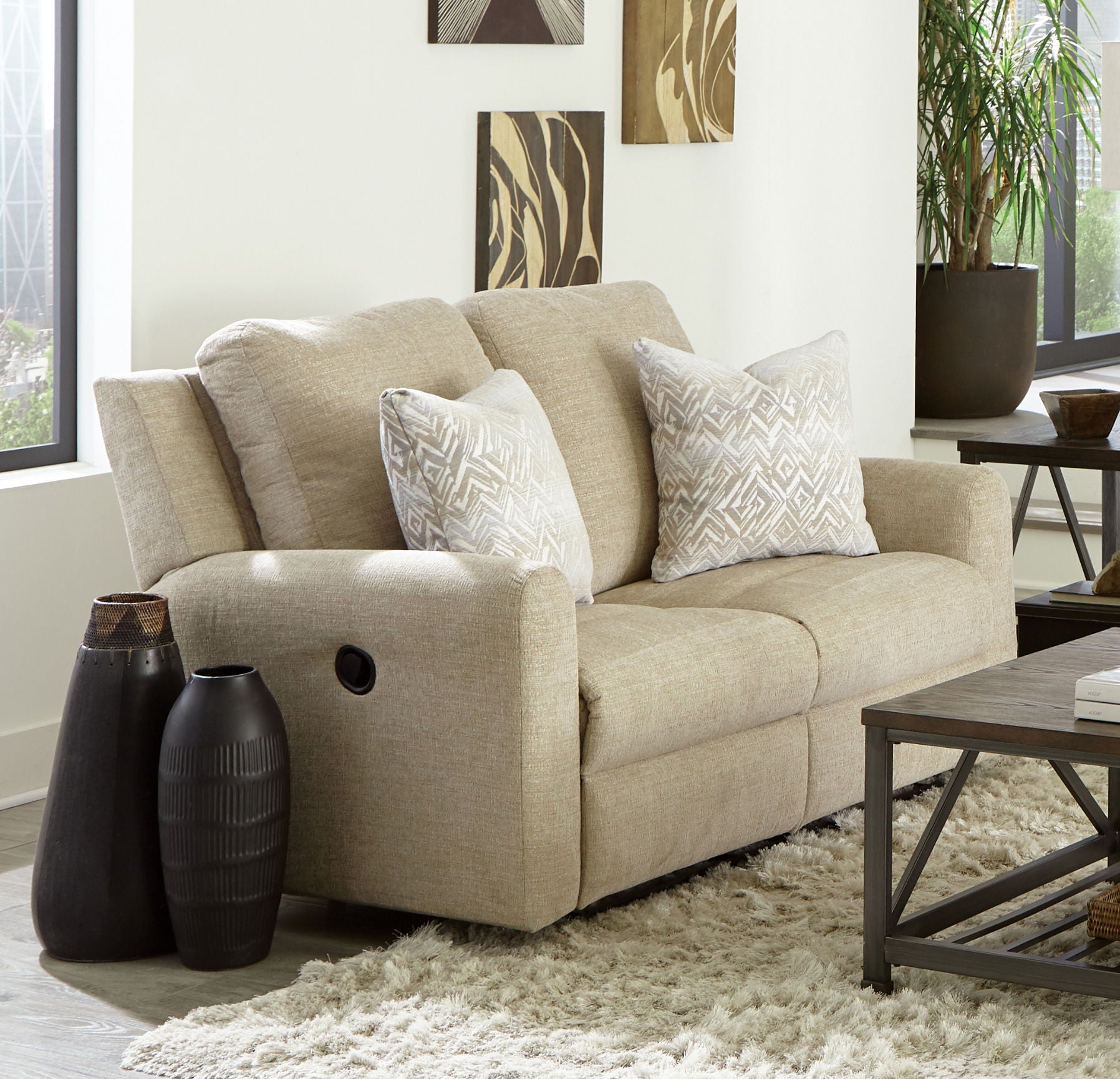 Calvin - Reclining Loveseat - Hornell Furniture Outlet