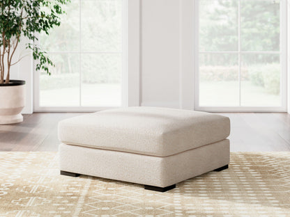 Donelson Creek - Oversized Accent Ottoman - Vanilla - Hornell Furniture Outlet