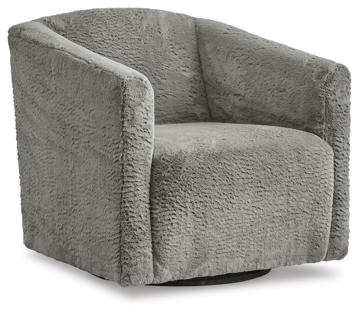 Bramner - Charcoal - Swivel Accent Chair - Hornell Furniture Outlet