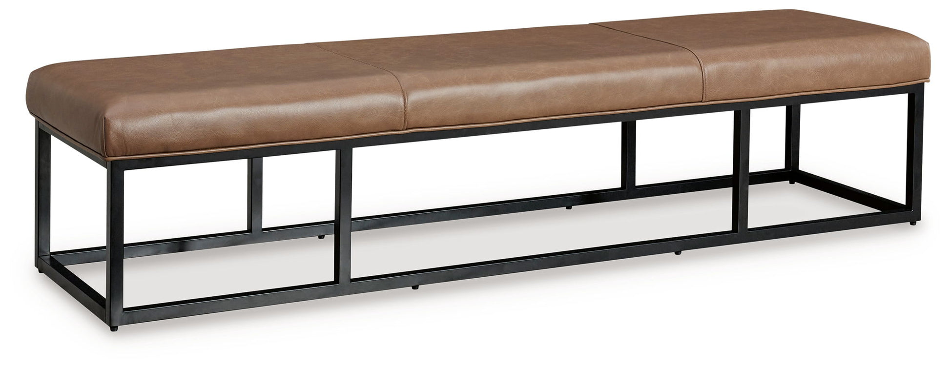 Joston - Caramel - Accent Bench - Hornell Furniture Outlet
