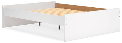 Onita - White - Queen Platform Bed - Hornell Furniture Outlet