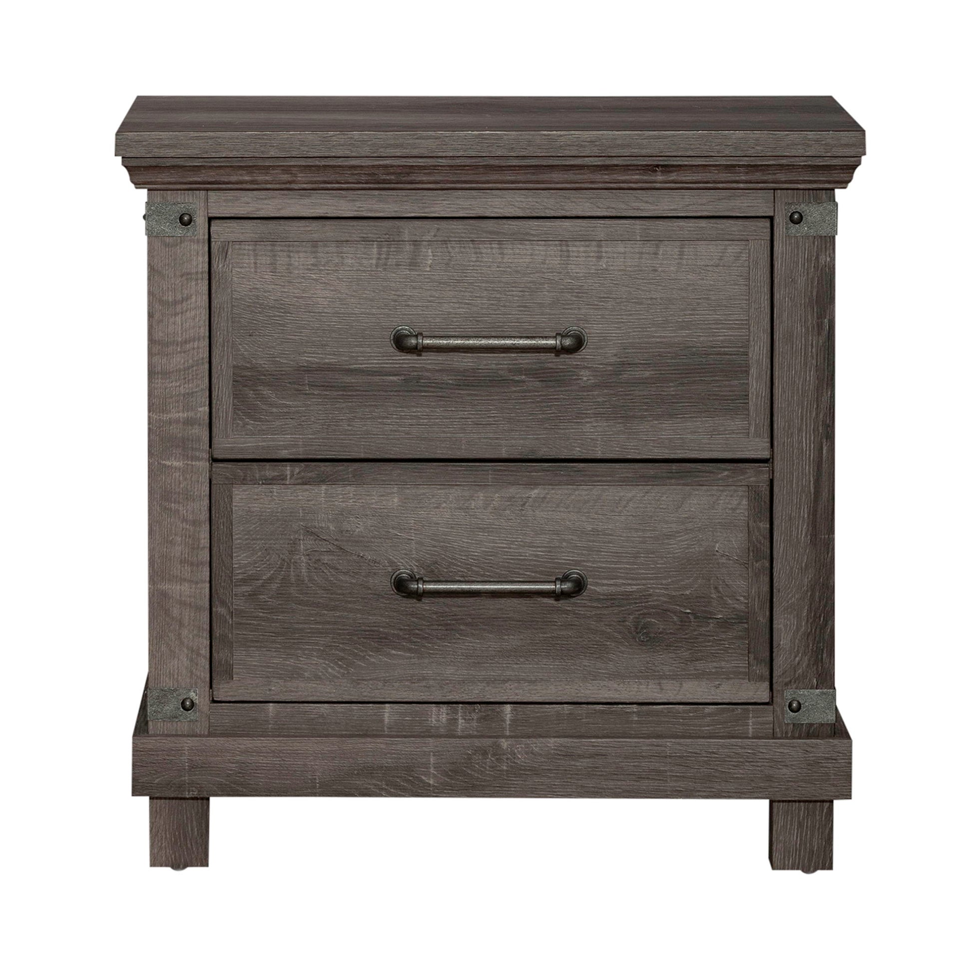 Lakeside Haven - Nightstand With Charging Station - Dark Brown - Hornell Furniture Outlet