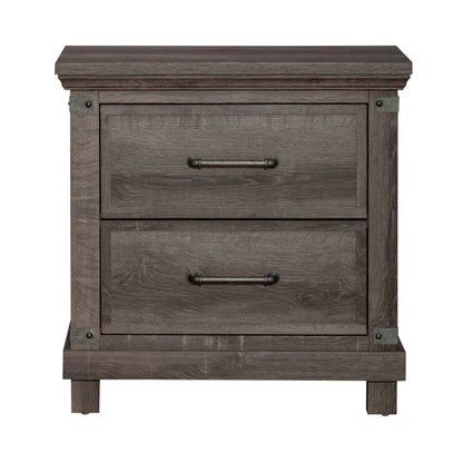 Lakeside Haven - Nightstand With Charging Station - Dark Brown - Hornell Furniture Outlet