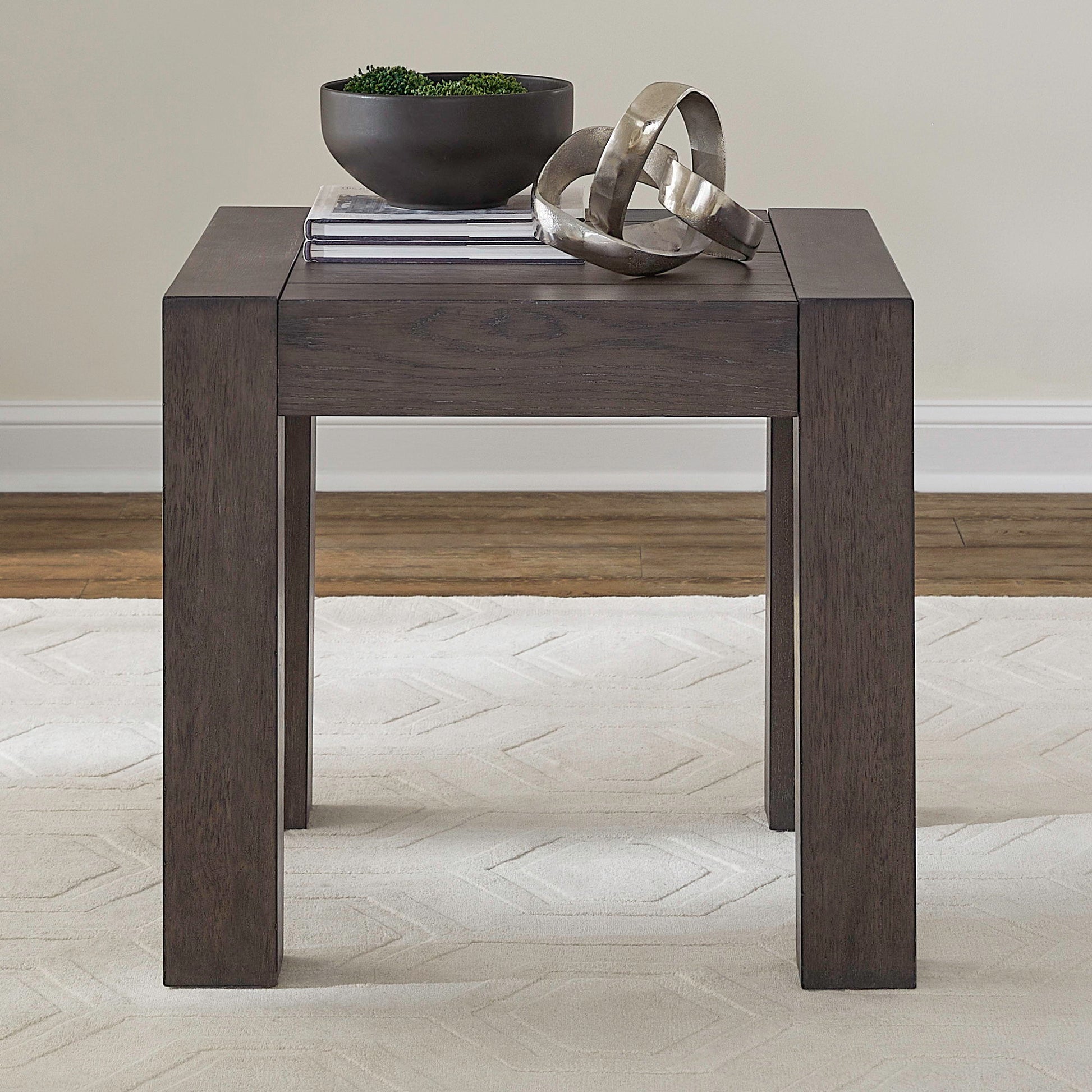 Cascade Falls - Square End Table - Satin Espresso - Hornell Furniture Outlet
