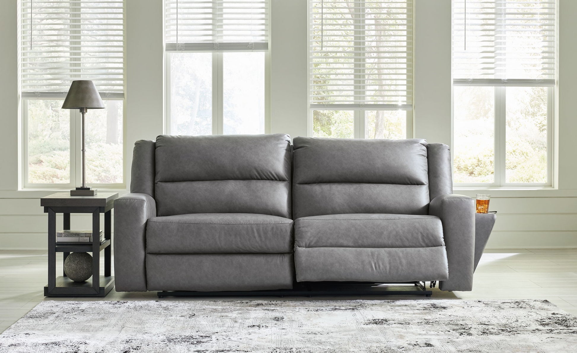 Brixworth - Slate - 2 Seat Reclining Sofa - Hornell Furniture Outlet