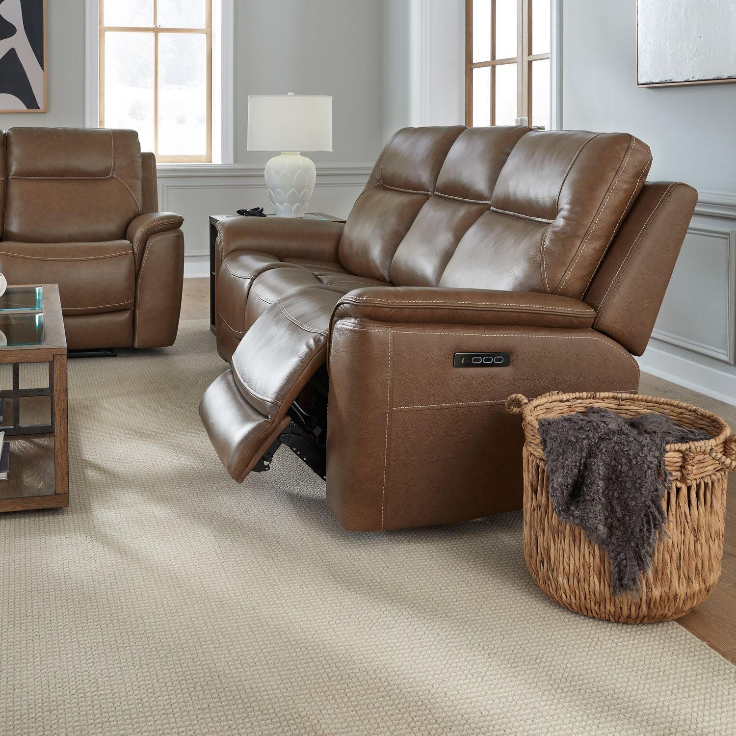 Collins - Sofa P3 & ZG - Brown - Hornell Furniture Outlet