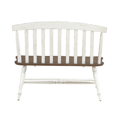 Al Fresco - Slat Back Bench (RTA) - White - Hornell Furniture Outlet