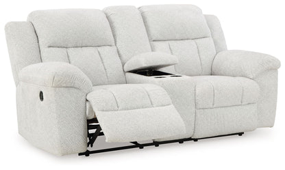 Frohn - Dbl Reclining Loveseat With Console - Hornell Furniture Outlet