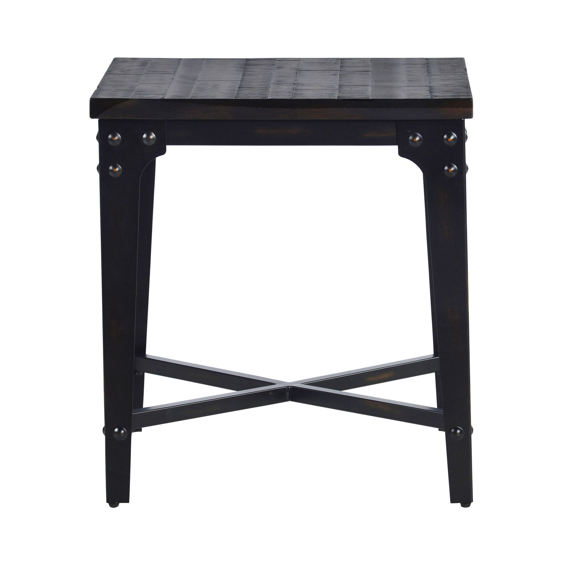 Sherlock - Square End Table - Dark Brown - Hornell Furniture Outlet