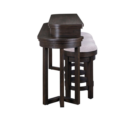 Weston - 4 Piece Bar Set - Brown - Hornell Furniture Outlet