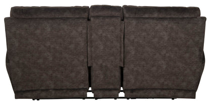 Sedona - Power Hdrst With Lumbar Lay Flat Reclining Console Loveseat With Storage & Cupholders - Hornell Furniture Outlet
