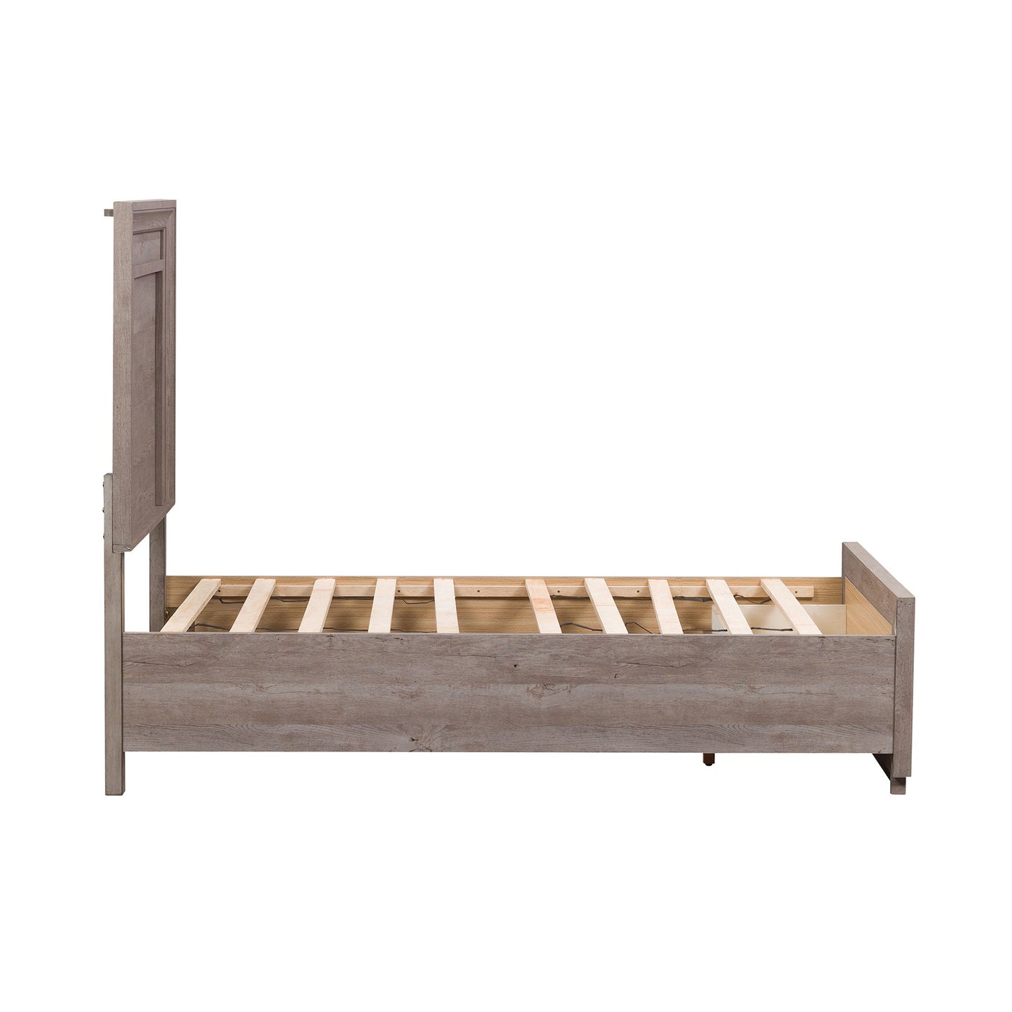 Horizons - Twin Storage Bed - Medium Gray - Hornell Furniture Outlet