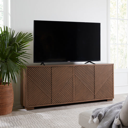 Easton - 82" TV Console - Urban Bronze - Hornell Furniture Outlet