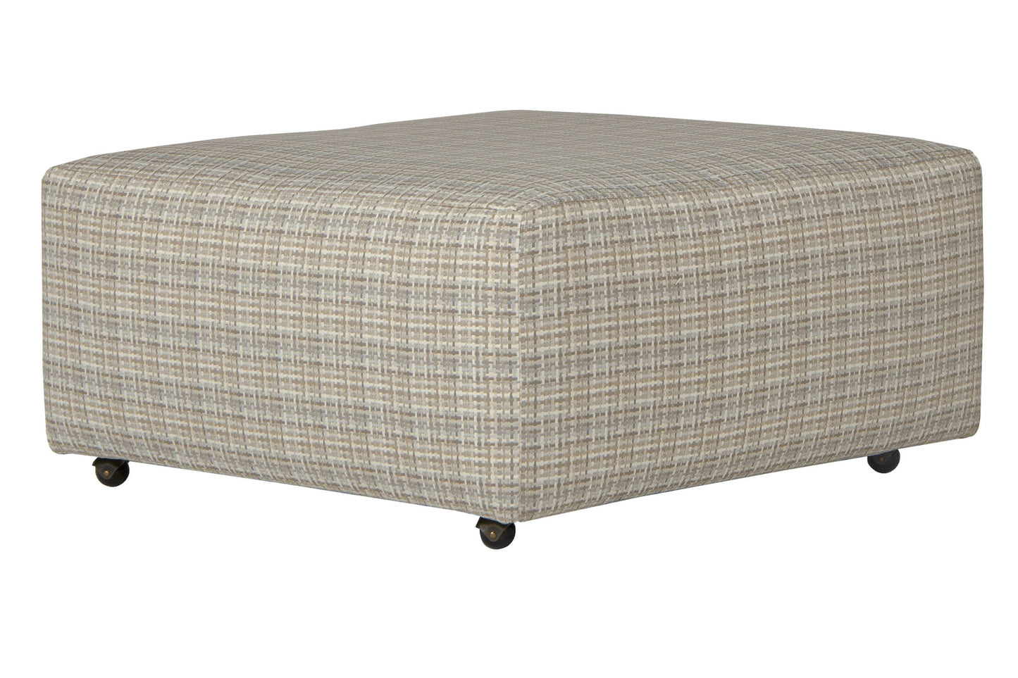 McPherson - Castered Cocktail Ottoman - White - Hornell Furniture Outlet