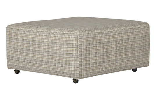 McPherson - Castered Cocktail Ottoman - White - Hornell Furniture Outlet