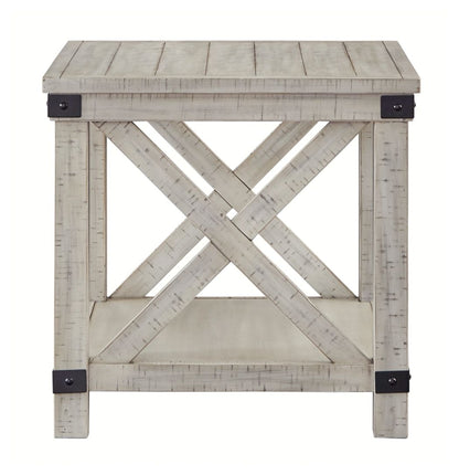 Carynhurst - Whitewash - Rectangular End Table - Hornell Furniture Outlet