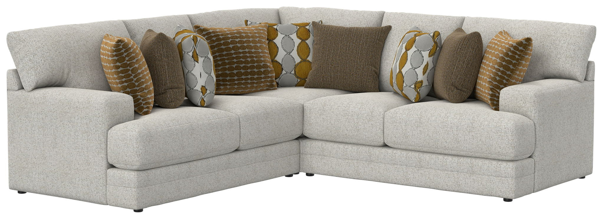 Tori - Sectional With Comfort Coil Seating And Accent Pillows Included - Hornell Furniture Outlet