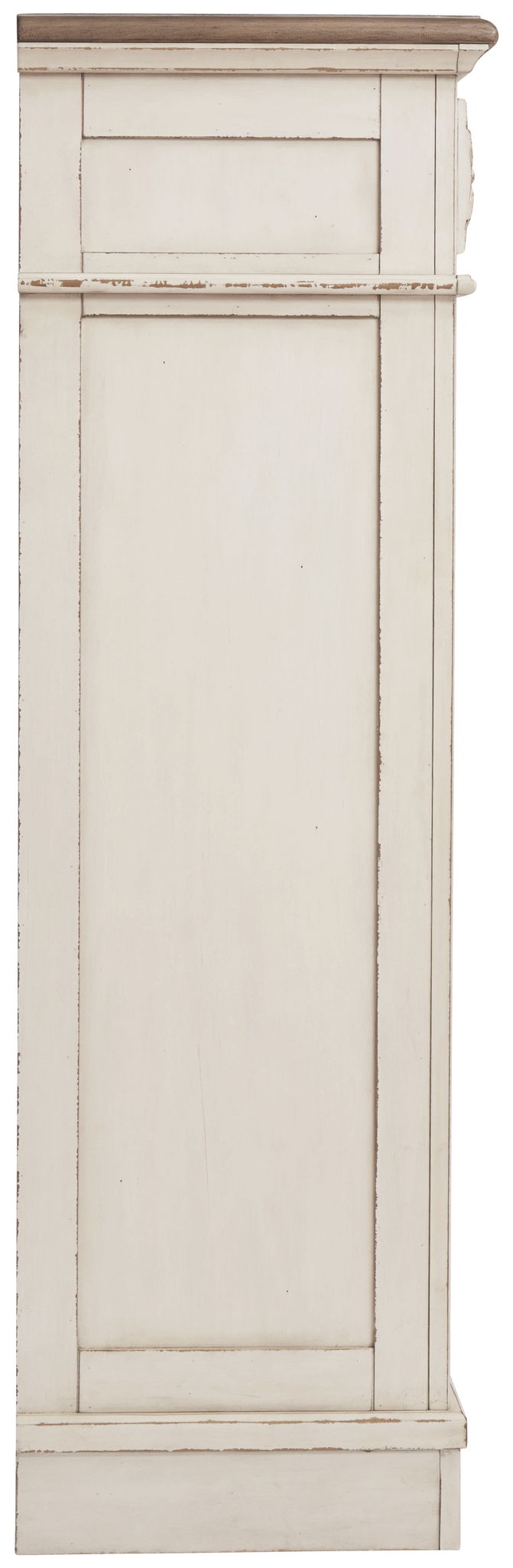 Realyn - White / Brown / Beige - Five Drawer Chest - Hornell Furniture Outlet