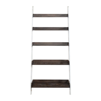 Farmhouse - Leaning Bookcase - White - Hornell Furniture Outlet