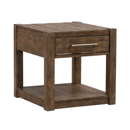 Broadmore - Drawer End Table - Brown - Hornell Furniture Outlet