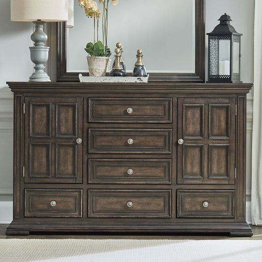 Big Valley - 2 Door 6 Drawer Dresser - Hornell Furniture Outlet