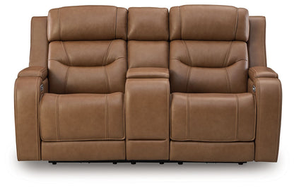 Knightington - Power Reclining Loveseat With Audio Seating - Hornell Furniture Outlet