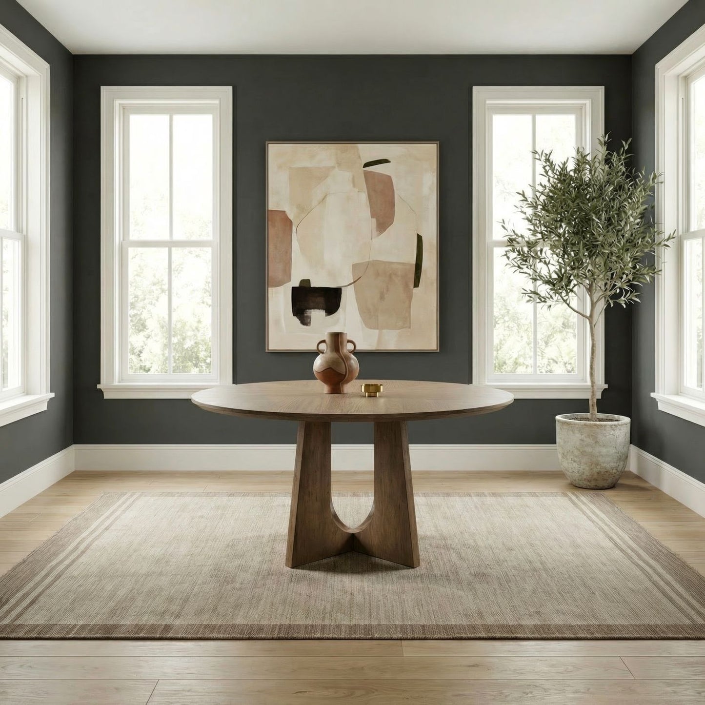Hendrix Place - Pedestal Table - Natural - Hornell Furniture Outlet