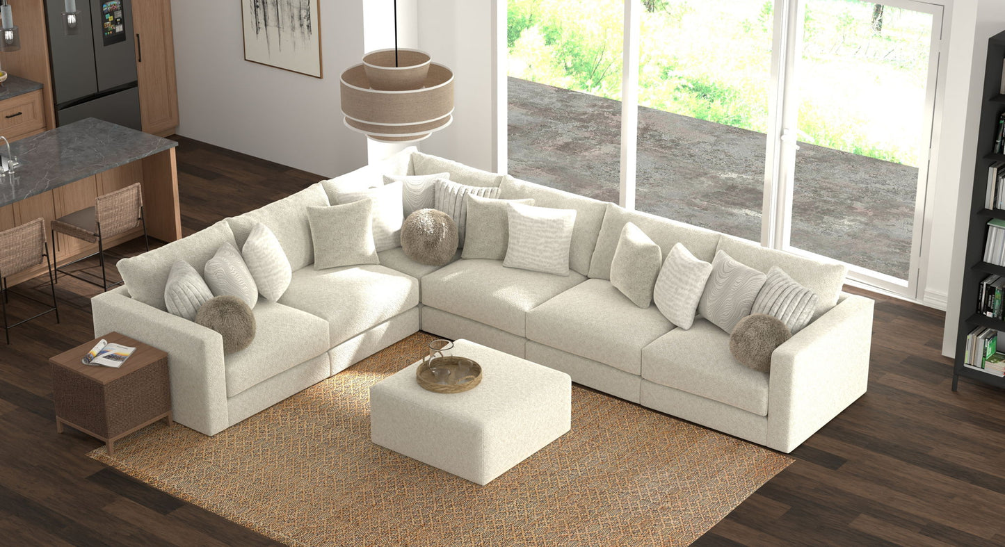 Ritzy - Modular Sofa And Included Cocktail Ottoman - Hornell Furniture Outlet