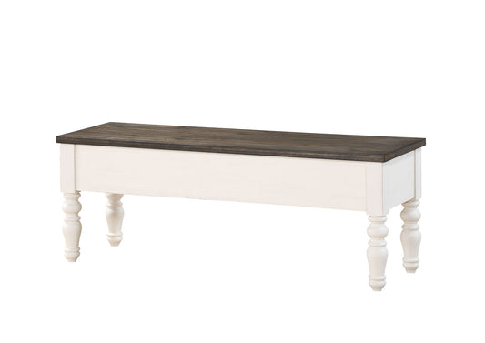 Joanna - Storage Bench - Two Tone - Hornell Furniture Outlet
