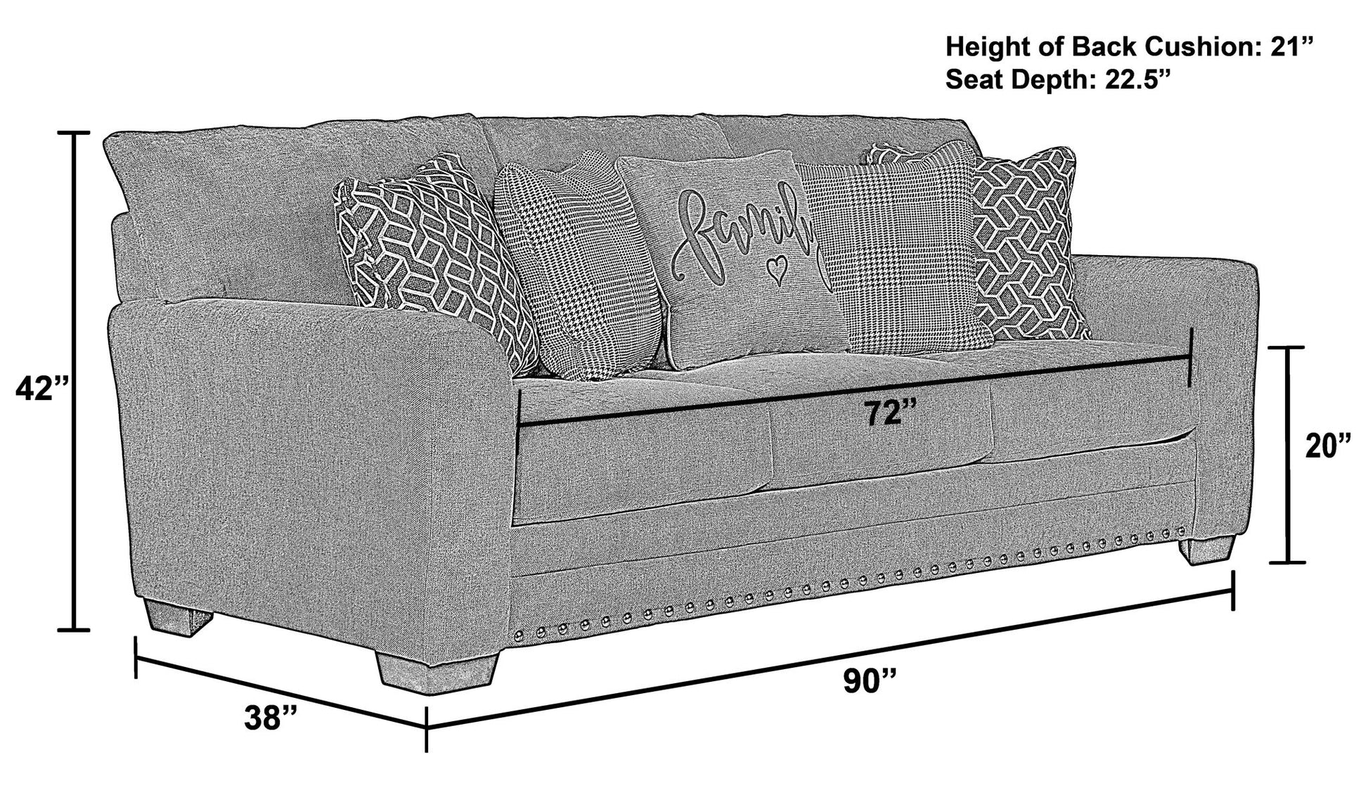 Cutler - Sofa - Ash - Hornell Furniture Outlet