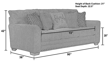 Cutler - Sofa - Ash - Hornell Furniture Outlet