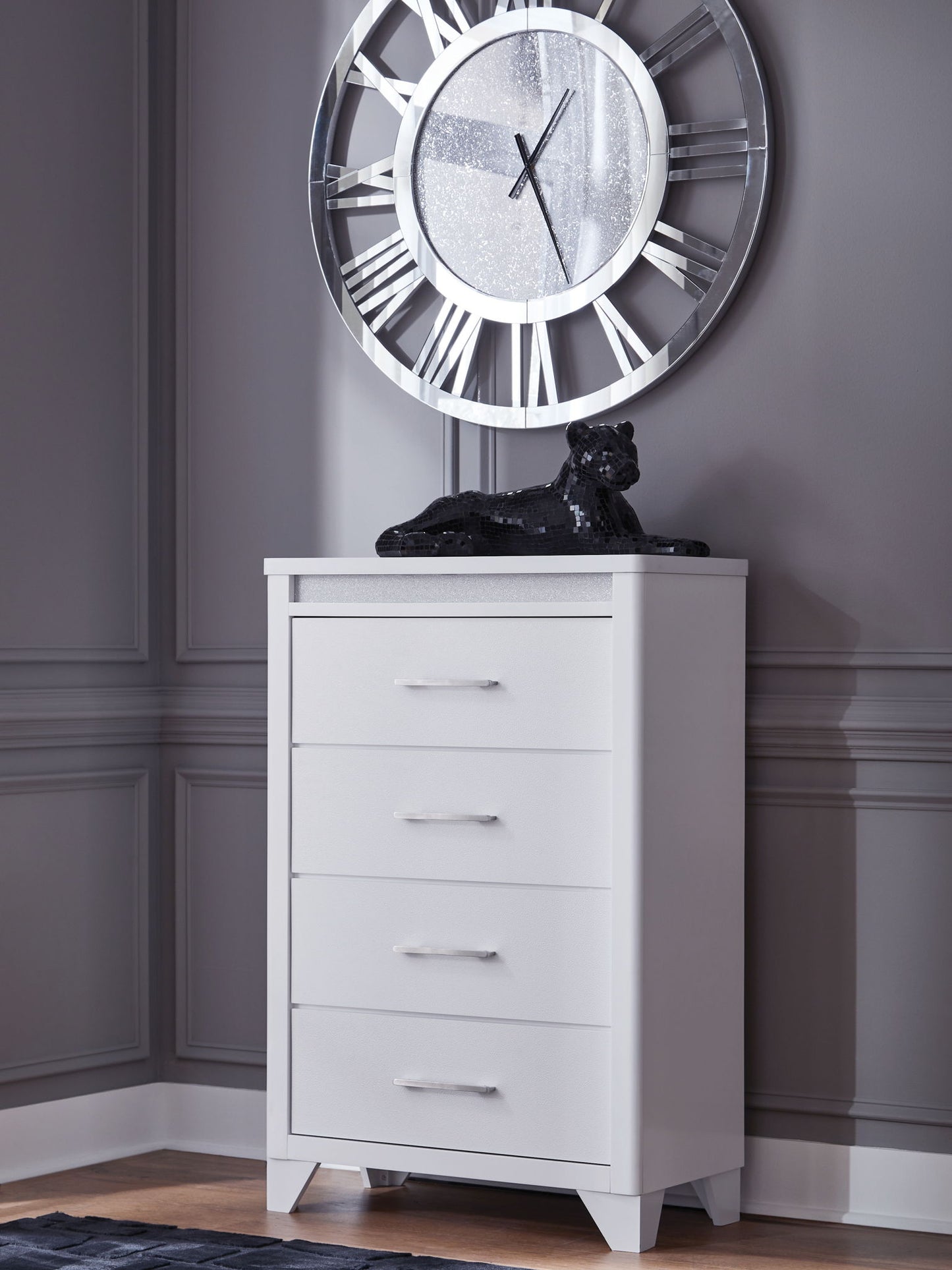 Jarlee - White - Four Drawer Chest - Hornell Furniture Outlet