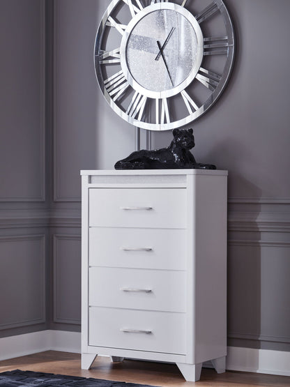 Jarlee - White - Four Drawer Chest - Hornell Furniture Outlet