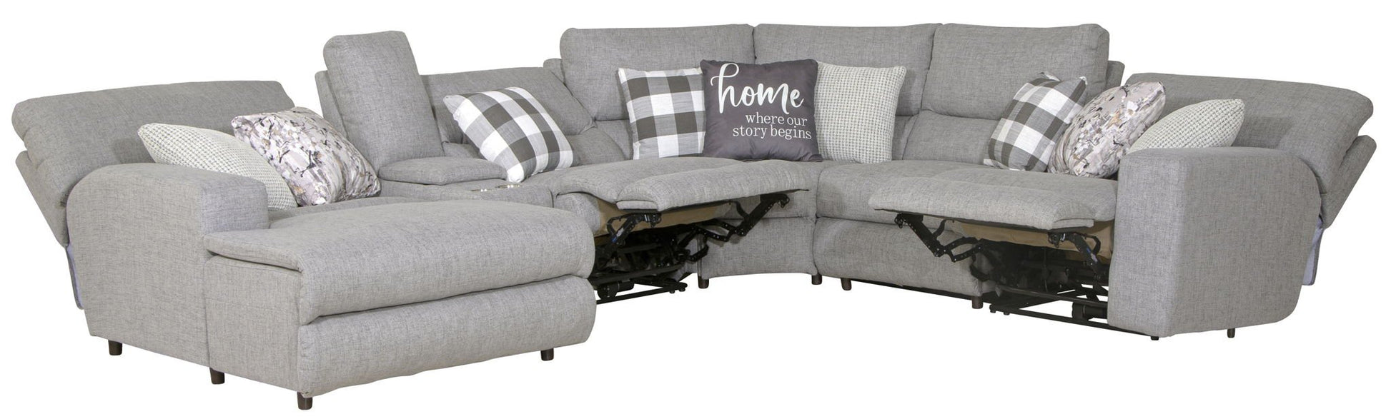 Rockport - Reclining Sectional - Hornell Furniture Outlet