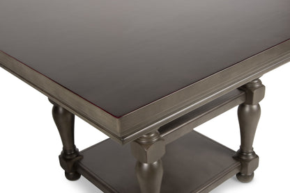 Caswell - Counter Table - Dark Gray - Hornell Furniture Outlet