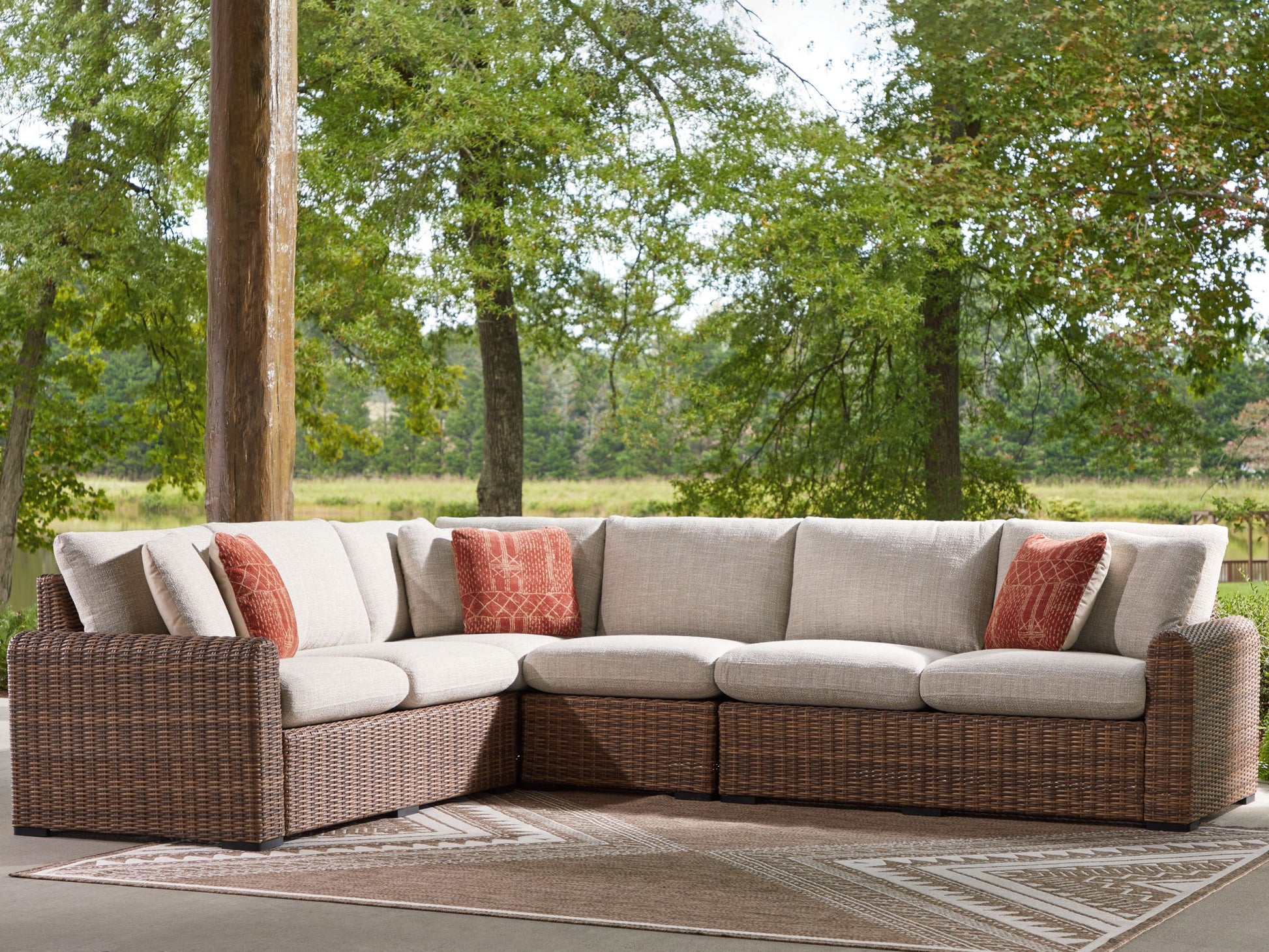 Dolan Creek - Outdoor Sectional - Hornell Furniture Outlet